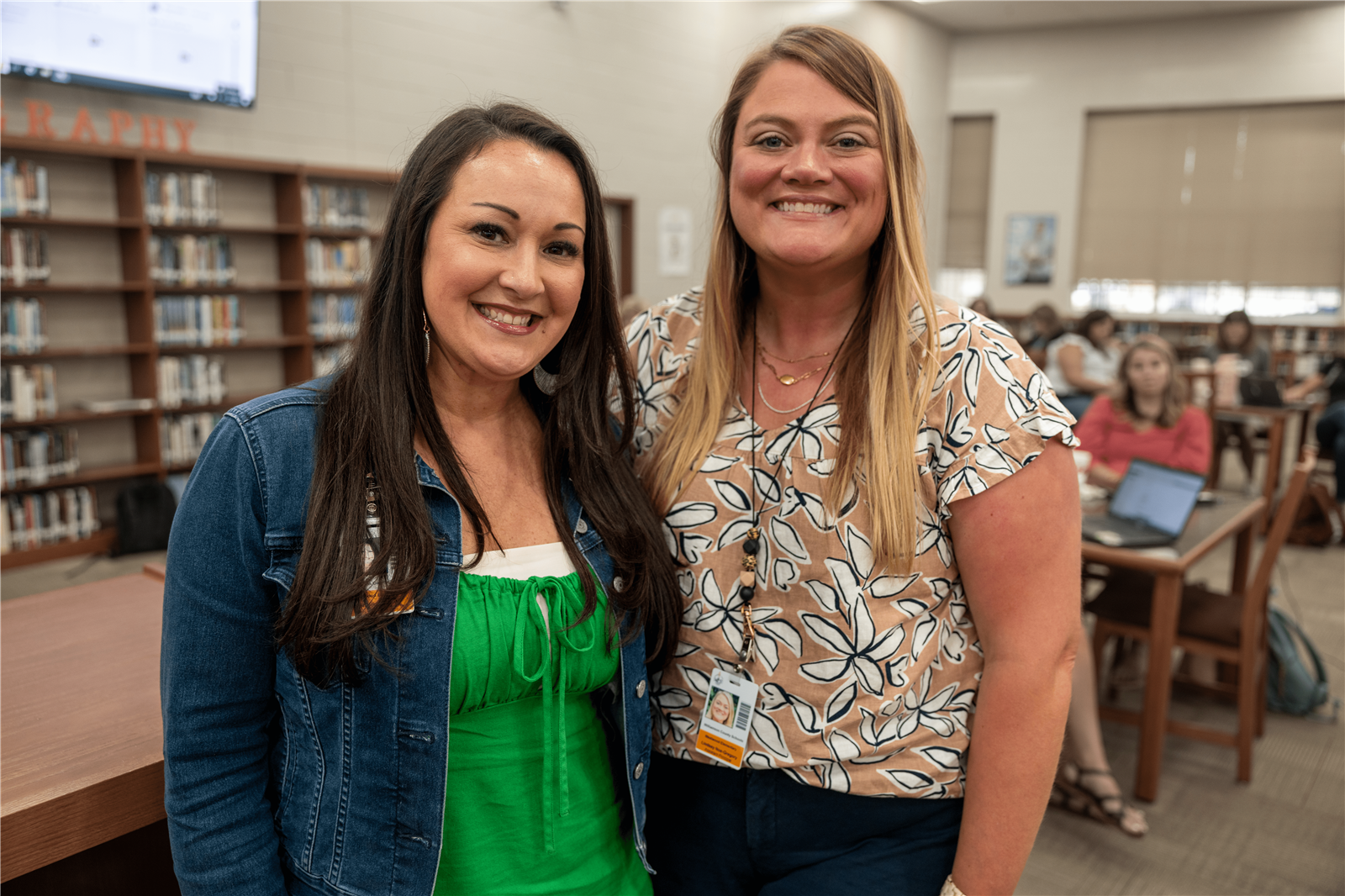 Principal and Assistant Principal smiling